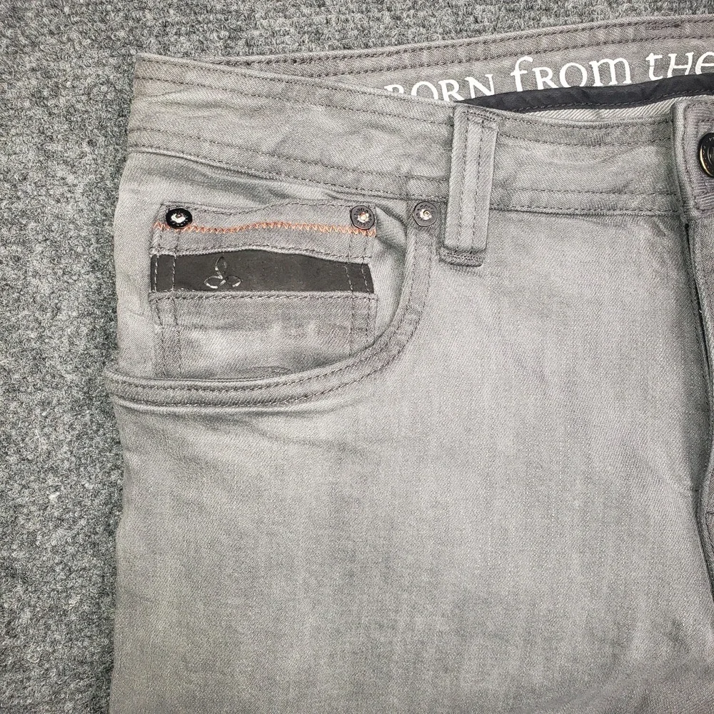 Prana Jeans Breathe Gray Mens Size 31x34 Stretch